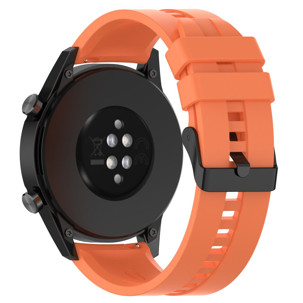 22mm Universal silicone watch strap - Orange#serie_12