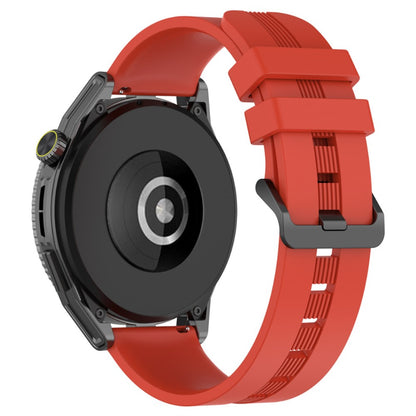 20mm Universal textured silicone watch strap - Red#serie_5