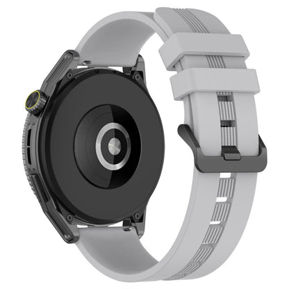 20mm Universal textured silicone watch strap - Grey#serie_8