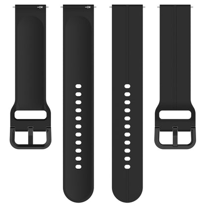 Meget Flot Silikone Universal Rem passer til Smartwatch - Sort#serie_1
