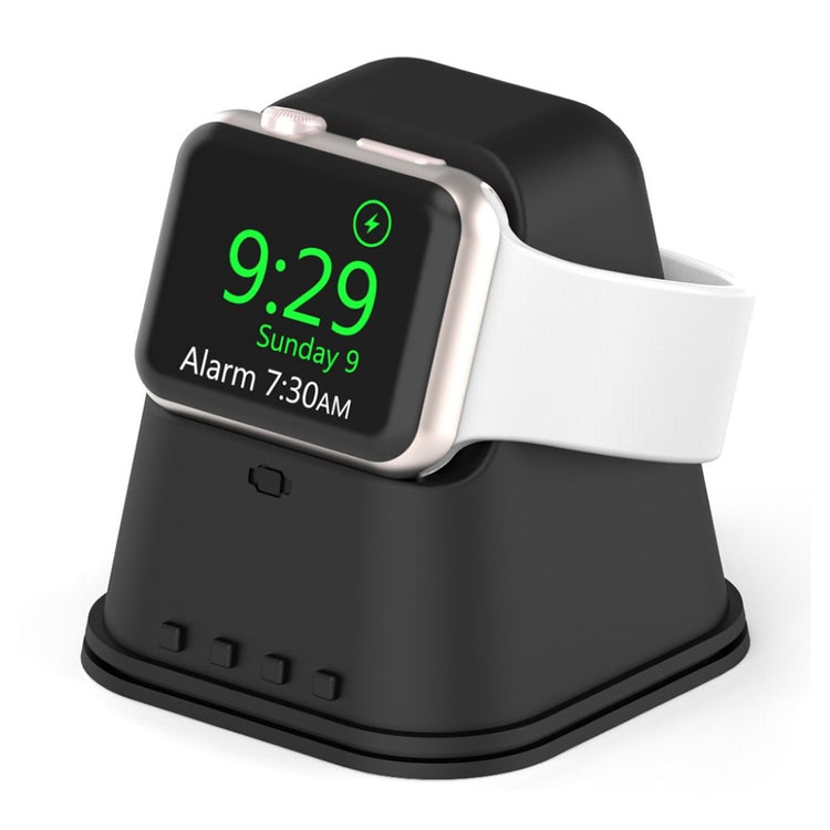 Universal Apple Smartwatch Silikone Holder - Sort#serie_1