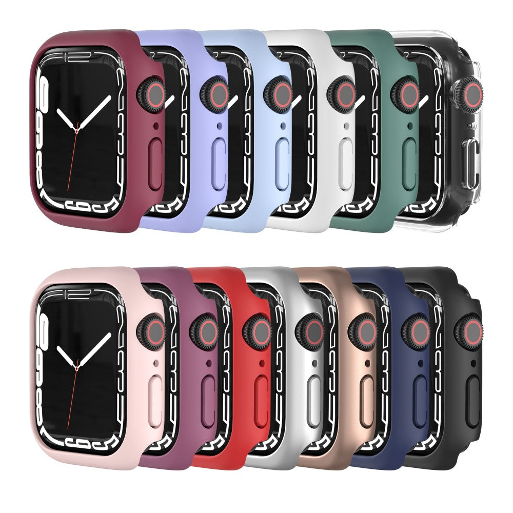 Apple Watch Series 7 41mm Elegant Plastik Bumper  - Hvid#serie_11