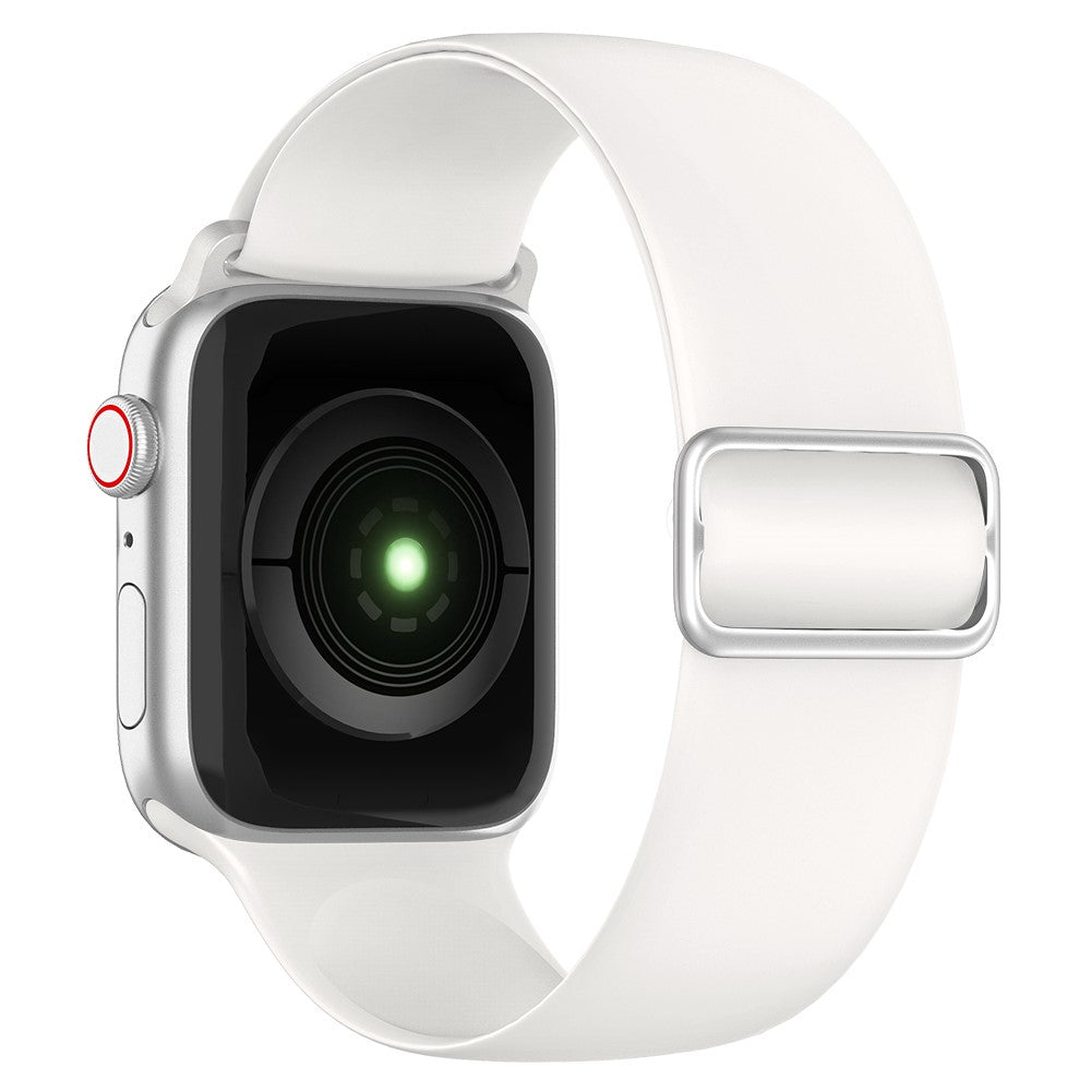 Kønt Apple Watch Series 7 41mm Silikone Rem - Hvid#serie_1