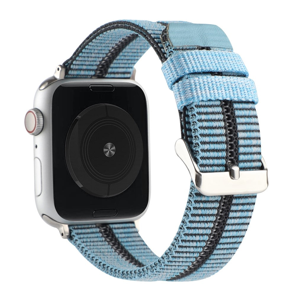 Rigtigt smuk Apple Watch Series 7 41mm Nylon Rem - Blå#serie_6
