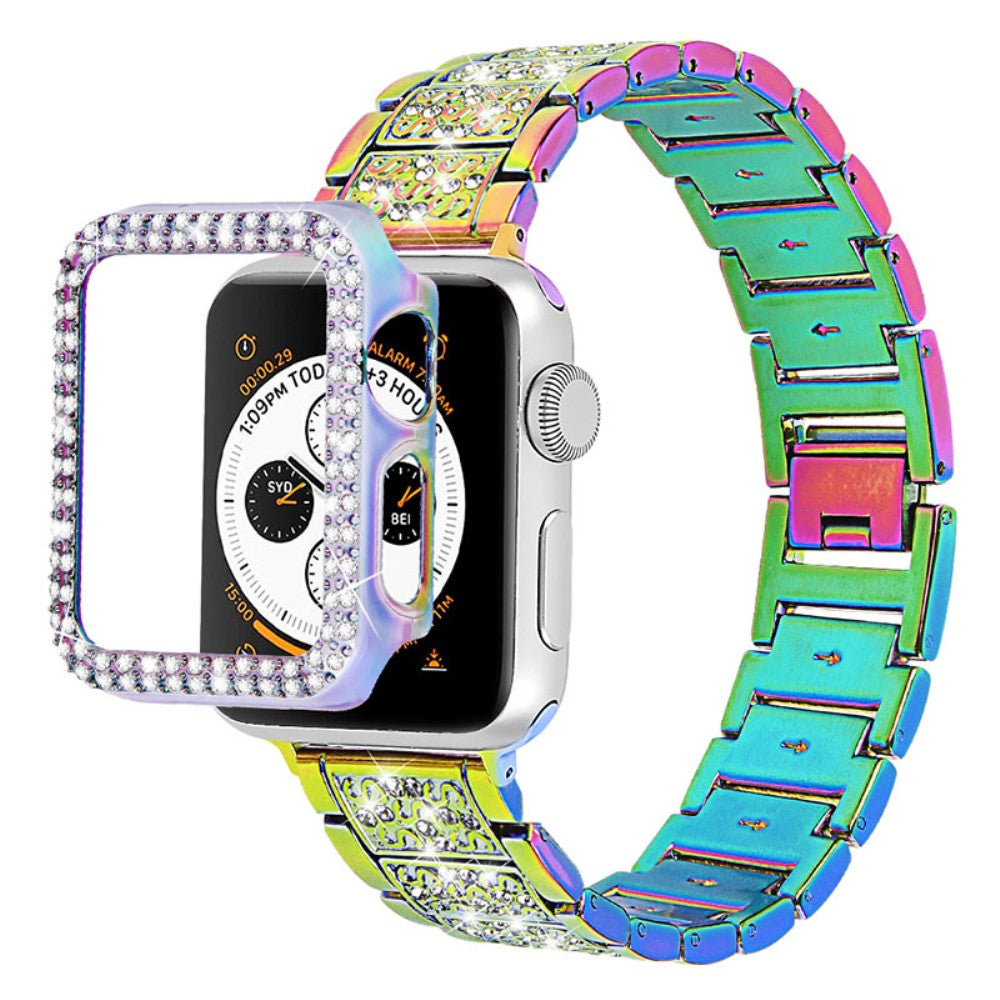 Apple Watch Series 7 41mm Metal Rem med Cover - Flerfarvet#serie_8