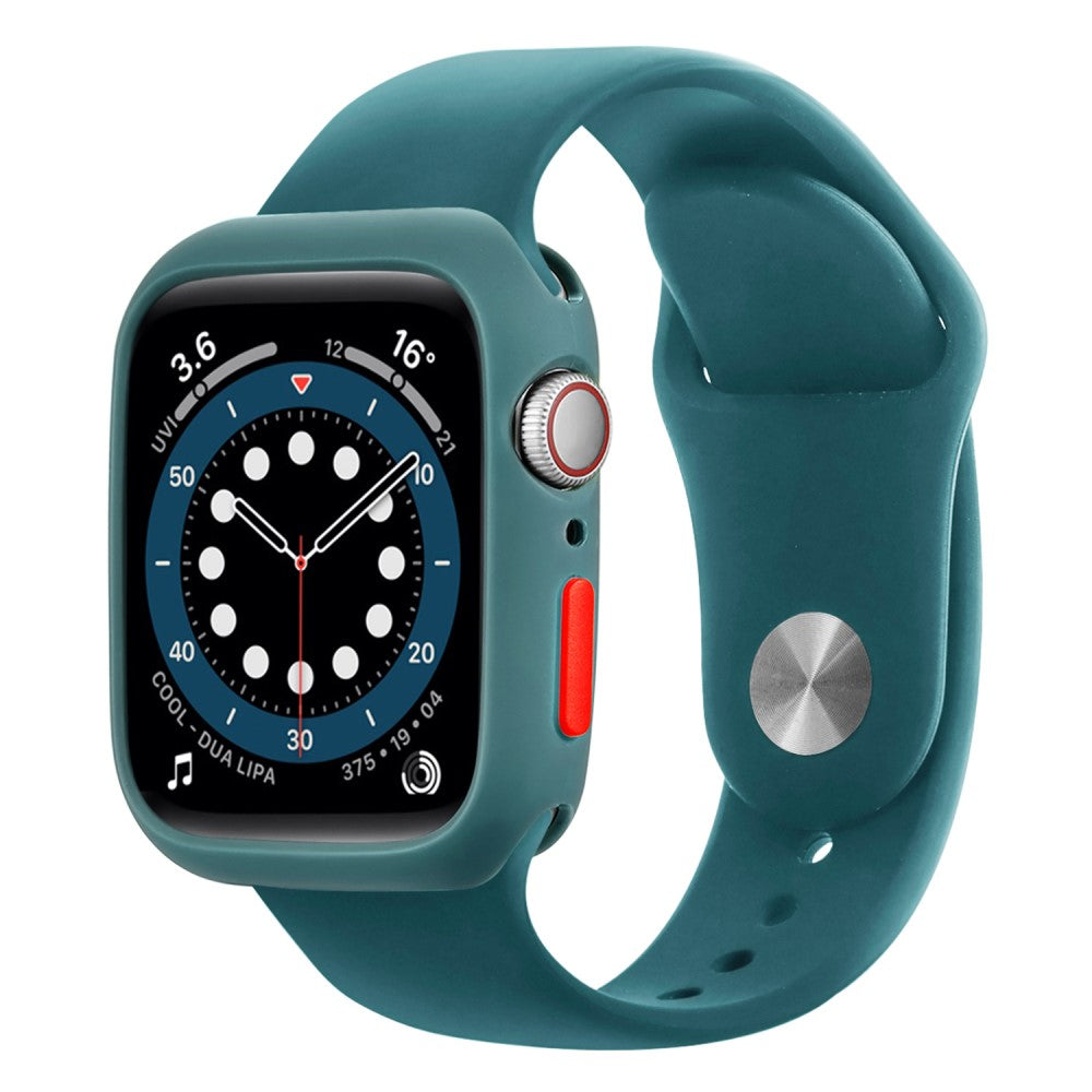 Apple Watch Series 7 41mm  Silikone Bumper  - Grøn#serie_15