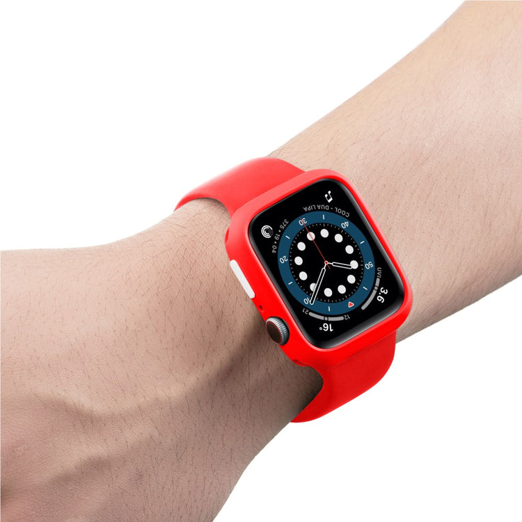 Apple Watch Series 7 41mm  Silikone Bumper  - Rød#serie_7