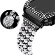 Straordinariamente Bello Apple Watch Series 7 41mm Metallo E Strass Cinturino