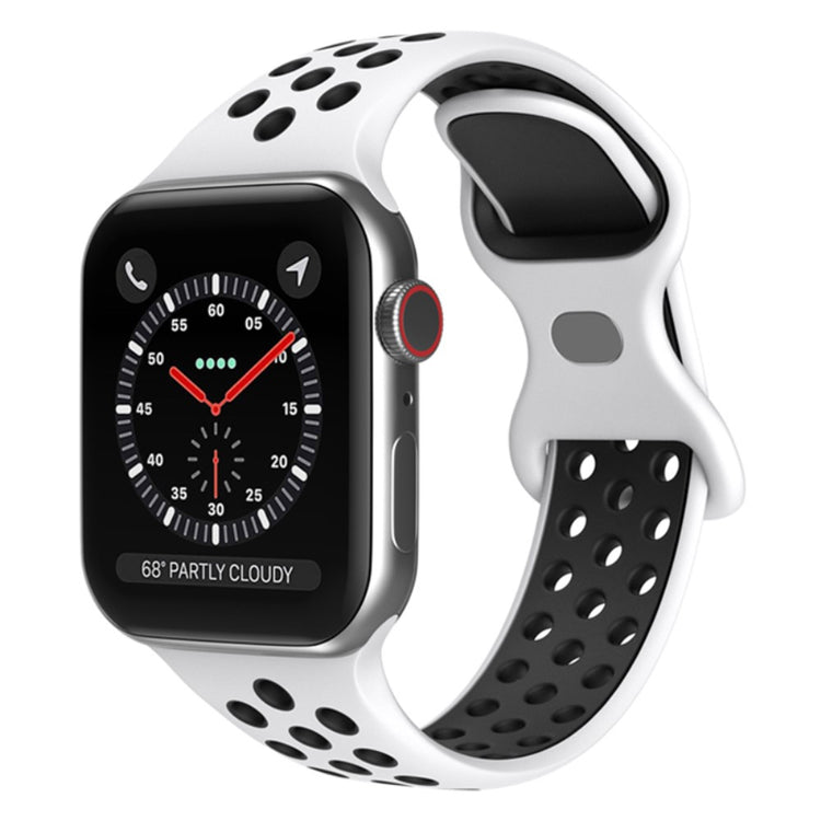 Elegant Apple Watch Series 7 41mm Silikone Urrem - Hvid#serie_3