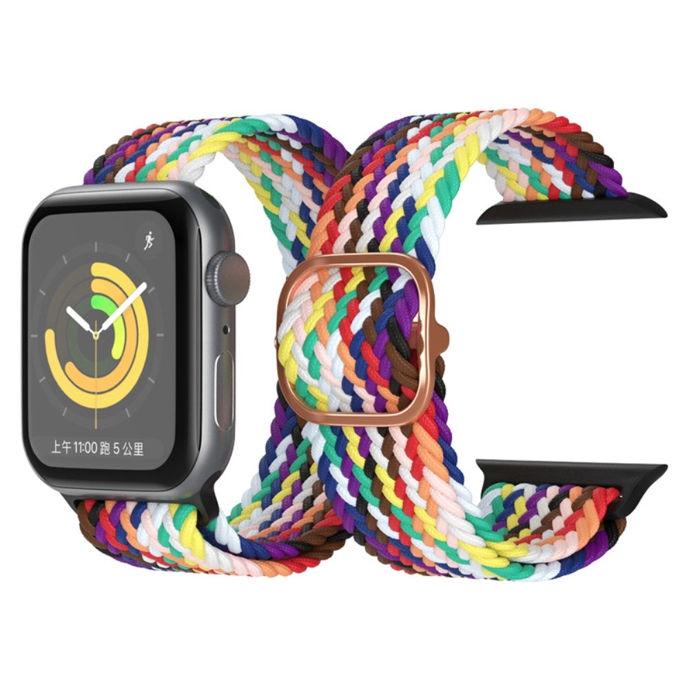 Vildt skøn Apple Watch Series 7 41mm Stof Urrem - Flerfarvet#serie_24