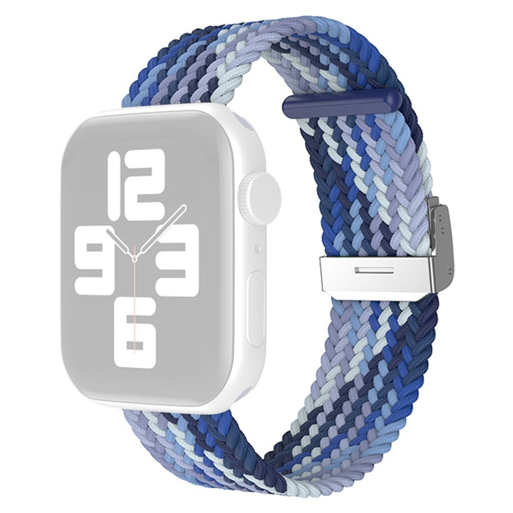 Flot Apple Watch Series 7 41mm Nylon Rem - Blå#serie_14