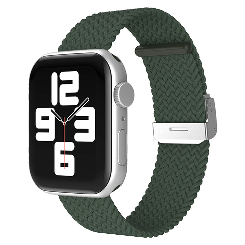 Helt vildt fantastisk Apple Watch Series 7 41mm Stof Urrem - Grøn#serie_3