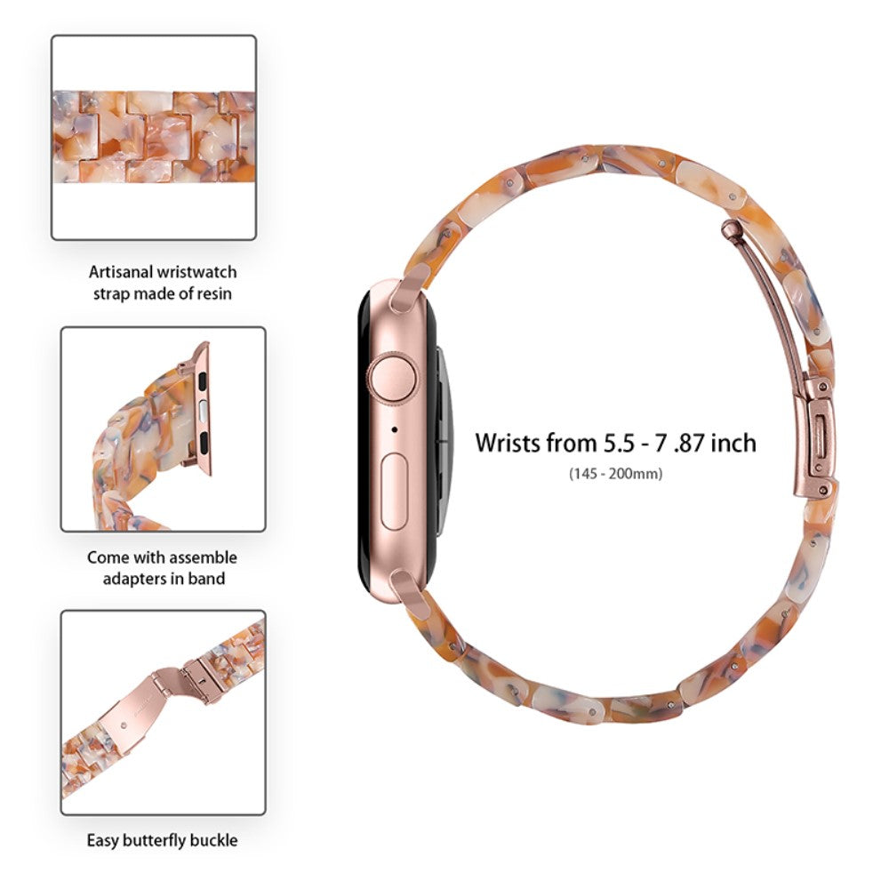 Vildt slidstærk Apple Watch Series 7 41mm  Urrem - Gul#serie_3