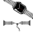 Confortevole Apple Watch Series 7 41mm Metallo E Strass Cinturino