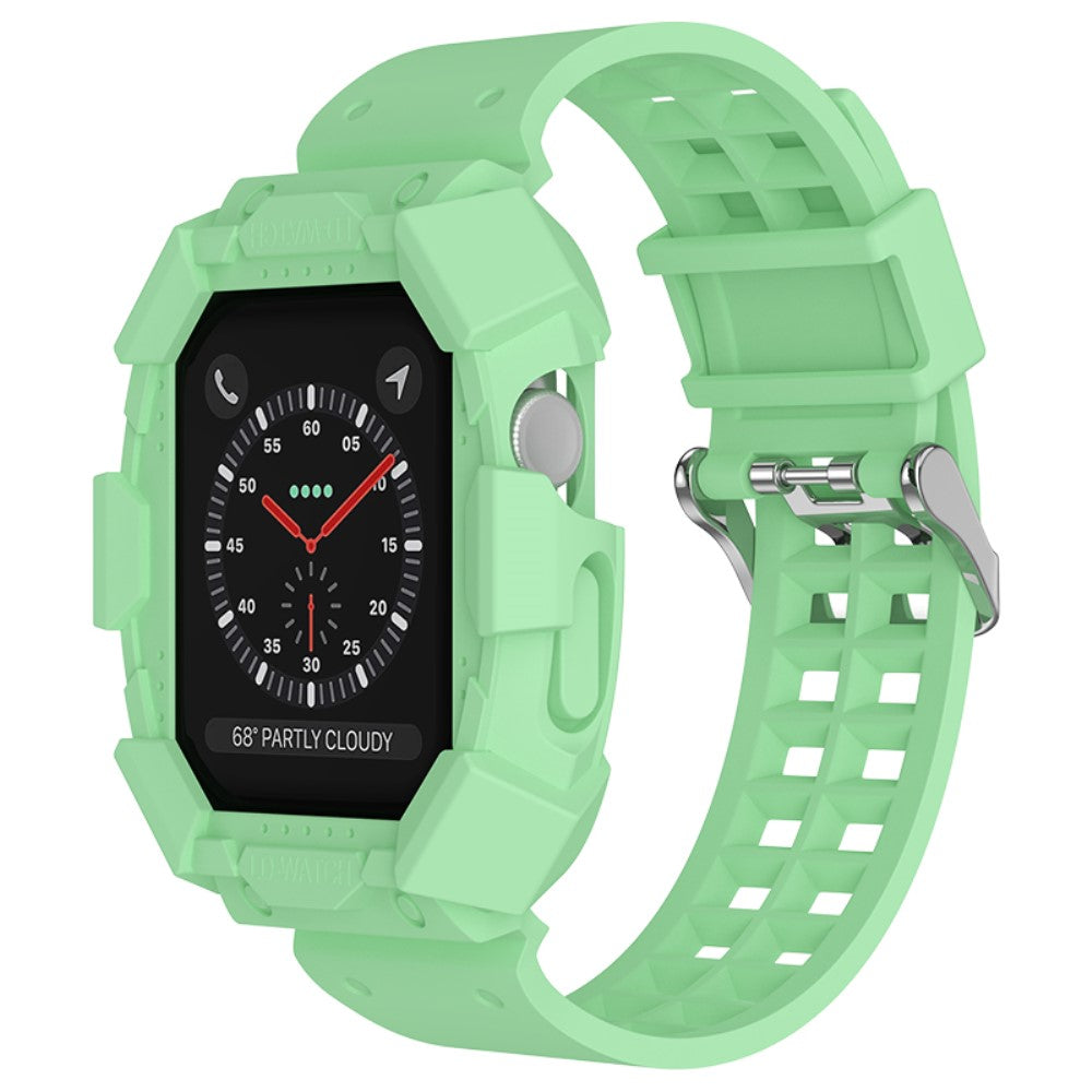 Stilren Apple Watch Series 7 41mm Silikone Urrem - Grøn#serie_4