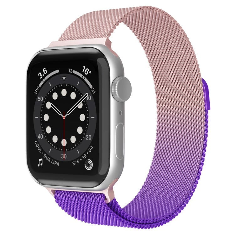 Godt Apple Watch Series 7 41mm Metal Urrem - Flerfarvet#serie_10