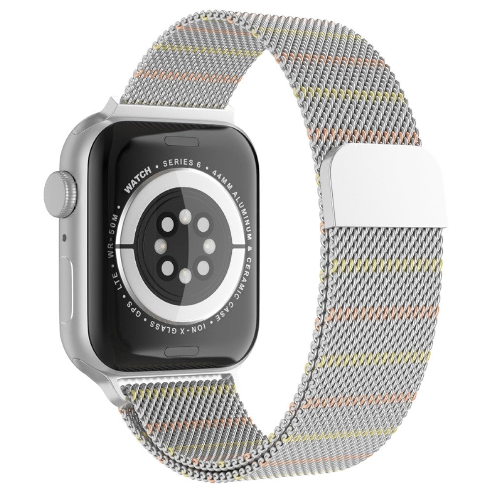 Super kønt Apple Watch Series 7 41mm Metal Rem - Sølv#serie_5