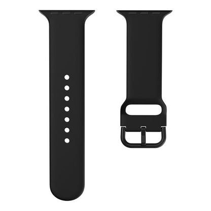 Rigtigt fed Universal Apple Silikone Urrem - Sort#serie_6
