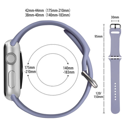 Rigtigt fed Universal Apple Silikone Urrem - Sort#serie_6