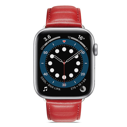 Godt Universal Apple Ægte læder Urrem - Rød#serie_2