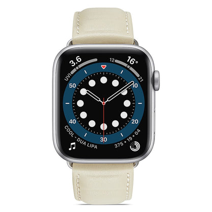 Godt Universal Apple Ægte læder Urrem - Beige#serie_6