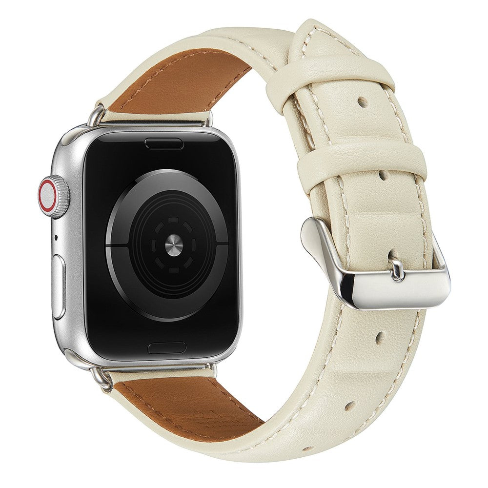 Mega smuk Universal Apple Ægte læder Rem - Beige#serie_6