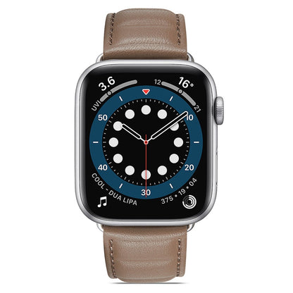 Godt Universal Apple Ægte læder Urrem - Sølv#serie_7