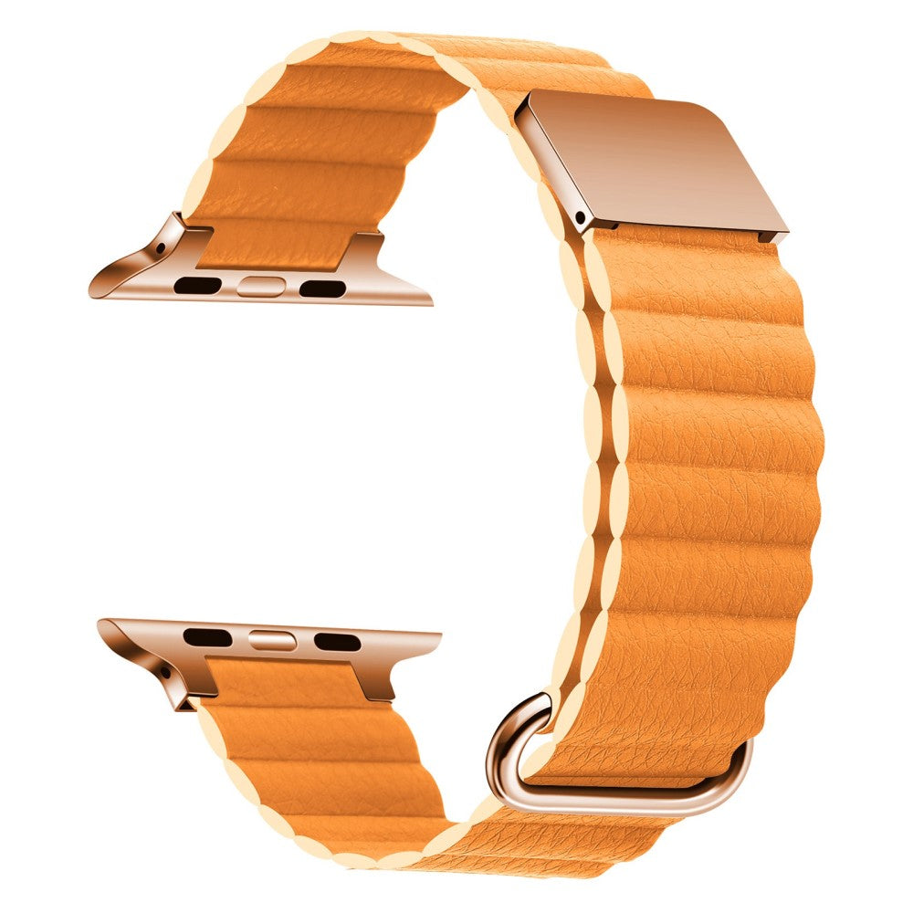 Vildt kønt Universal Apple Ægte læder Rem - Orange#serie_7