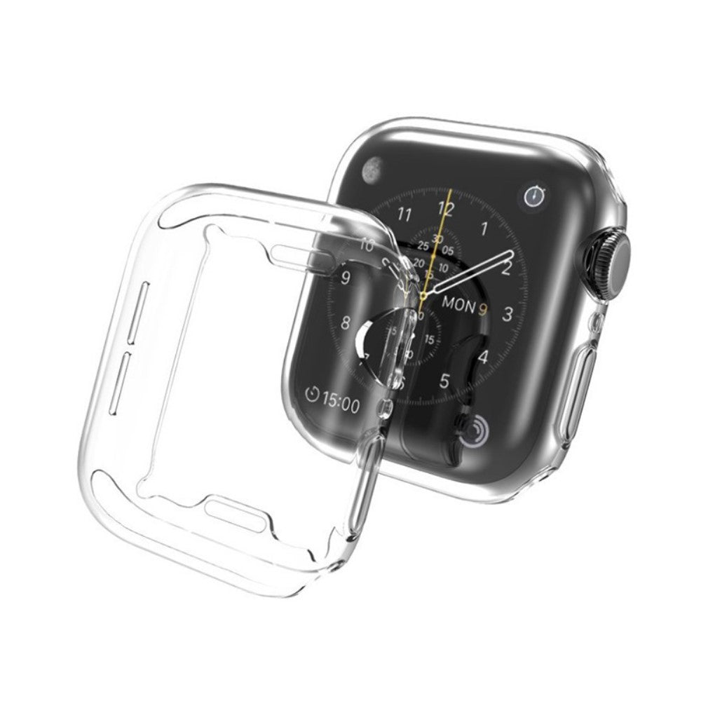 Meget Fed Apple Watch Series 7 45mm Cover med Skærmbeskytter i Silikone - Hvid#serie_010