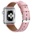 Merveilleux bracelet en cuir véritable pour Apple Watch Series 7 45mm.