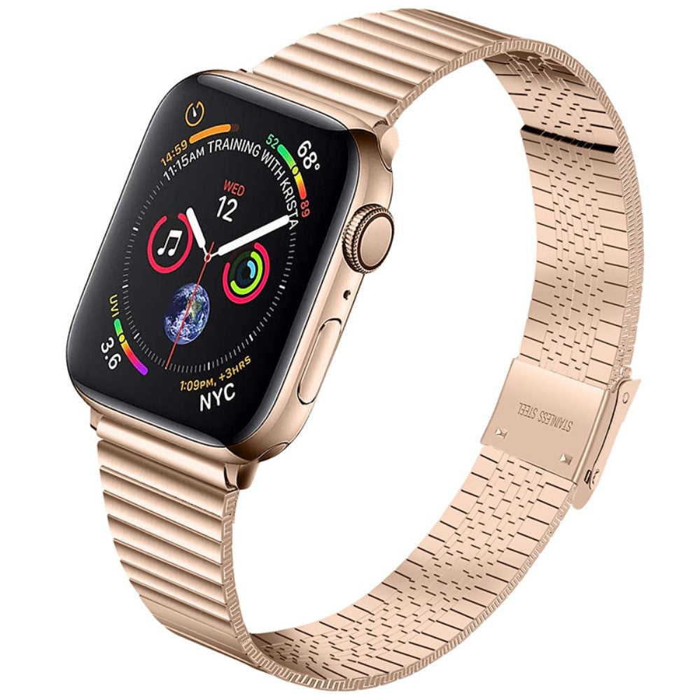 Stilren Apple Watch Series 7 45mm Metal Rem - Pink#serie_4