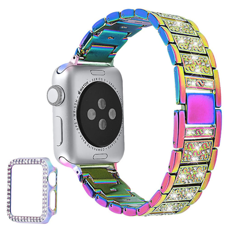 Apple Watch Series 7 45mm Metal Rem med Cover - Flerfarvet#serie_8