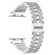 Super Pulito Apple Watch Series 7 45mm Metallo E Strass Cinturino