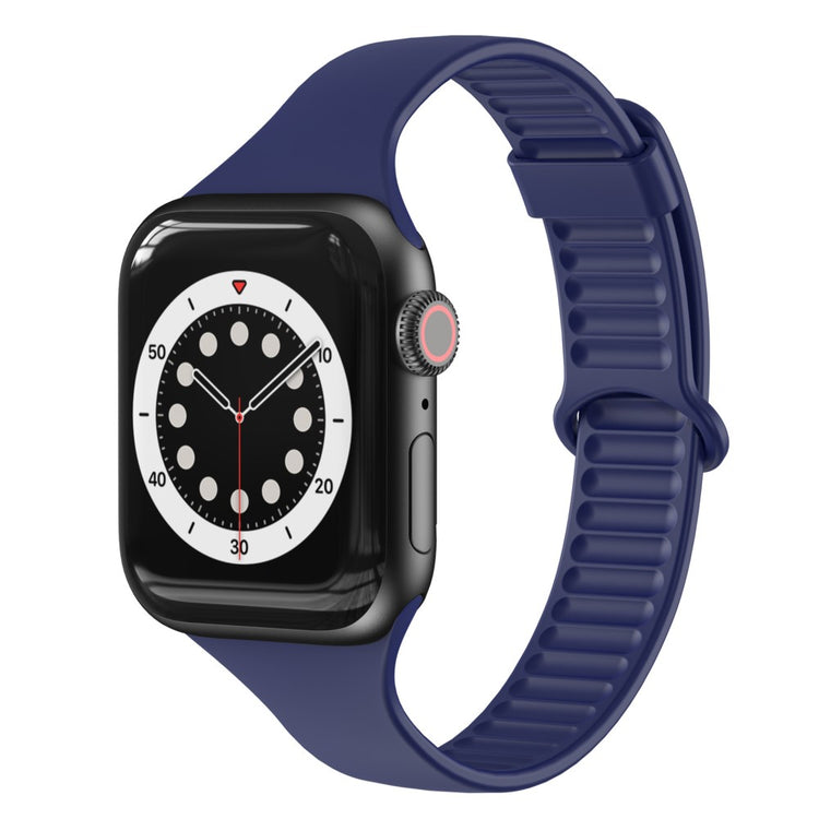 Super kønt Apple Watch Series 7 45mm Silikone Rem - Blå#serie_6