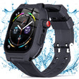 Plastik Cover med Rem passer til Apple Watch Series 7 45mm