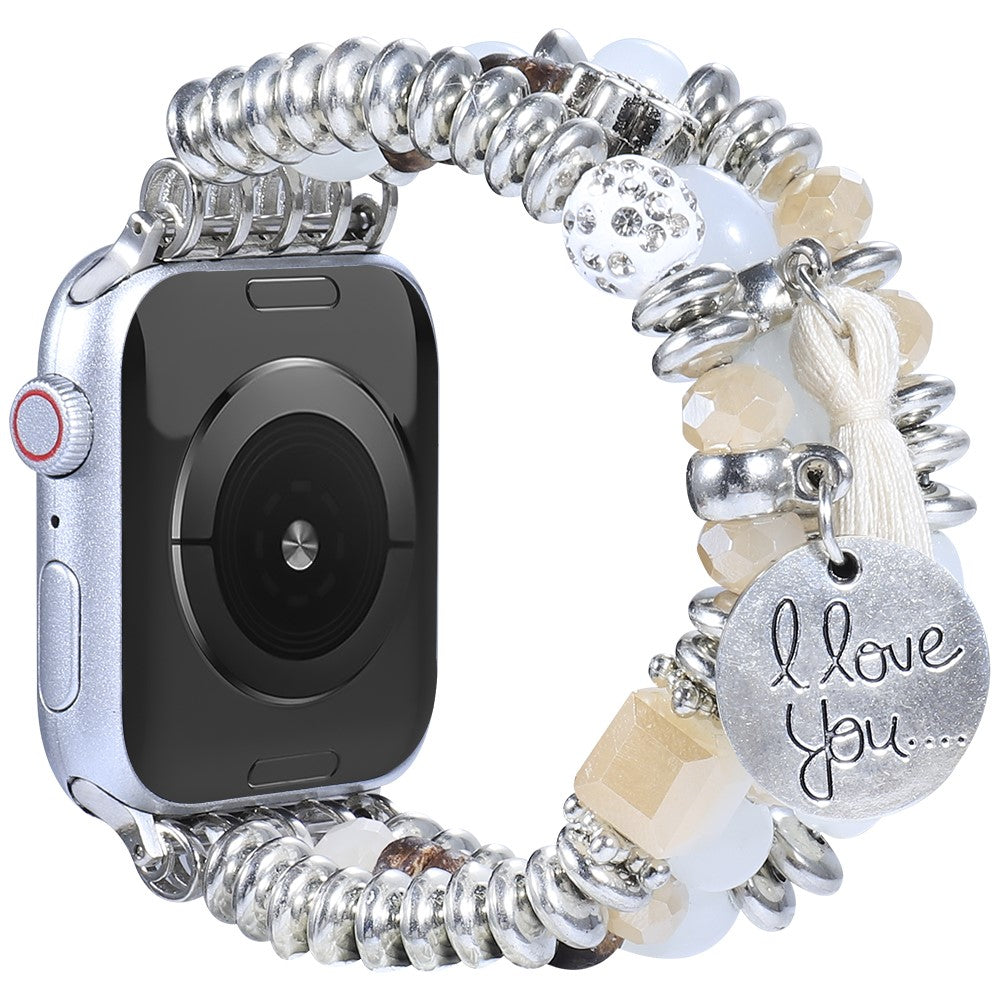 Meget godt Apple Watch Series 7 45mm Nylon Rem - Hvid#serie_1