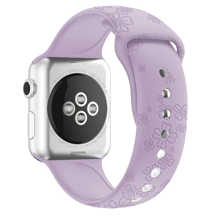 Komfortabel Apple Watch Series 7 45mm Silikone Rem - Lilla#serie_21