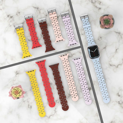 Vildt fed Apple Watch Series 7 45mm Silikone Urrem - Blå#serie_2
