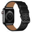 Bracelet en cuir véritable super résistant pour Apple Watch Series 7 45 mm.