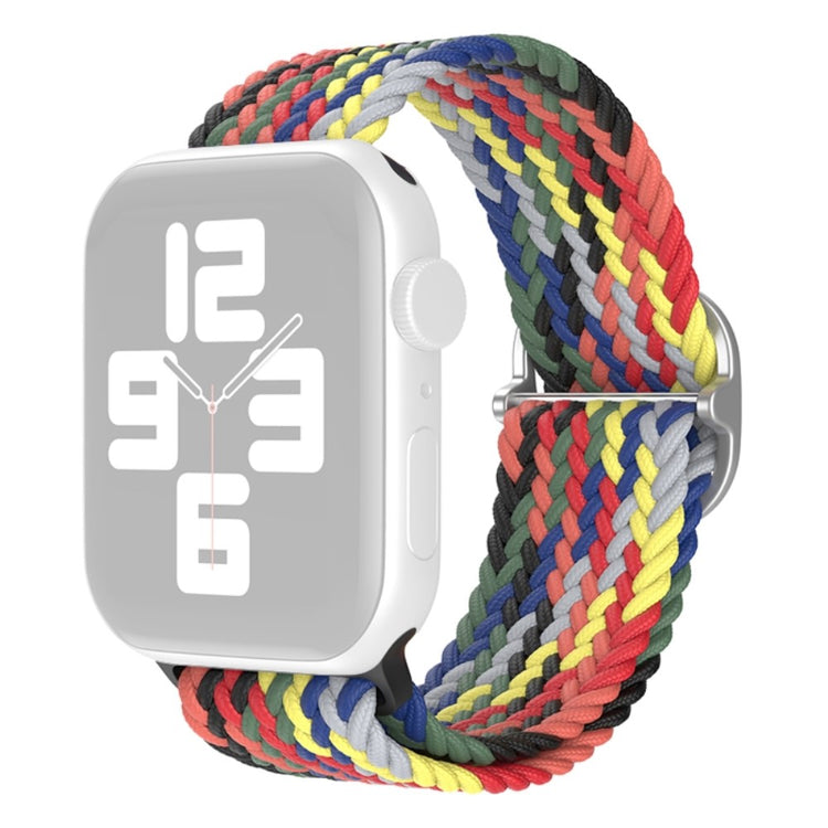 Slidstærk Apple Watch Series 7 45mm Nylon Rem - Flerfarvet#serie_24