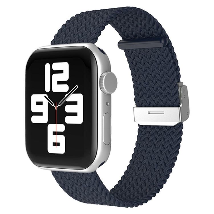 Rigtigt hårdfør Apple Watch Series 7 45mm Stof Urrem - Blå#serie_17
