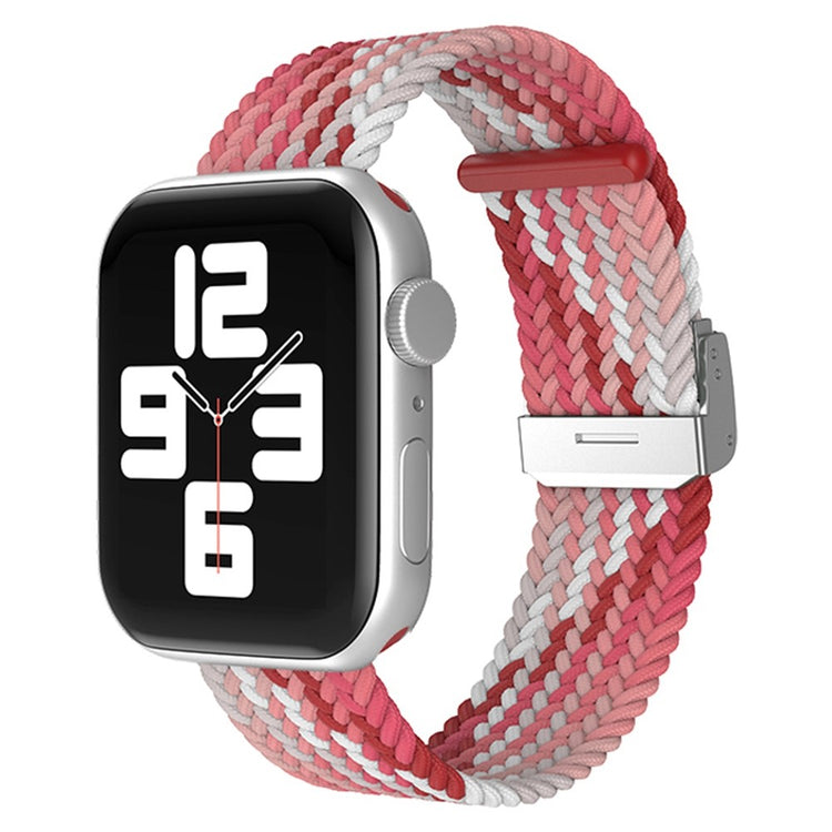 Holdbart Apple Watch Series 7 45mm Stof Urrem - Rød#serie_20