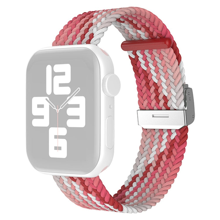 Rigtigt slidstærk Apple Watch Series 7 45mm Nylon Rem - Rød#serie_20