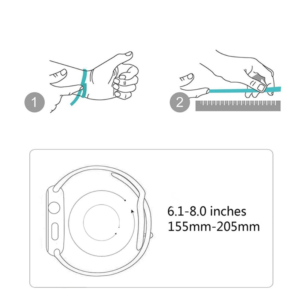 Elegant Apple Watch Series 7 45mm Silikone Urrem - Hvid#serie_6