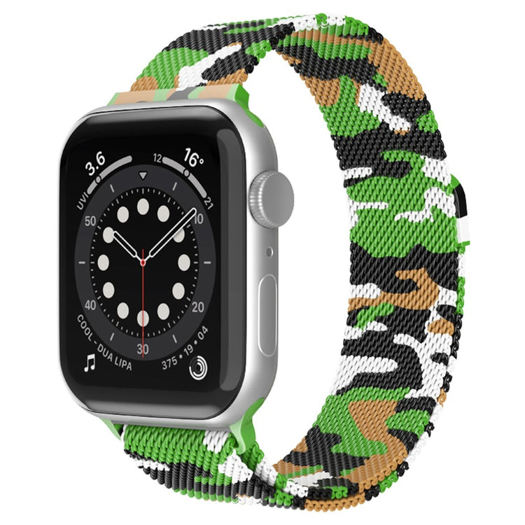 Helt vildt smuk Apple Watch Series 7 45mm Metal Urrem - Grøn#serie_13