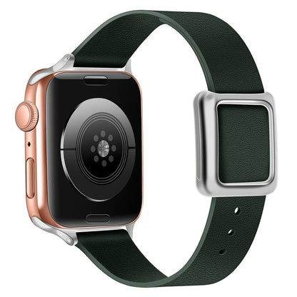 Helt vildt holdbart Universal Apple Ægte læder Rem - Grøn#serie_3