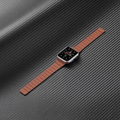 Pænt Universal Apple Ægte læder Urrem - Beige#serie_11