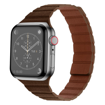 Pænt Universal Apple Ægte læder Urrem - Brun#serie_12
