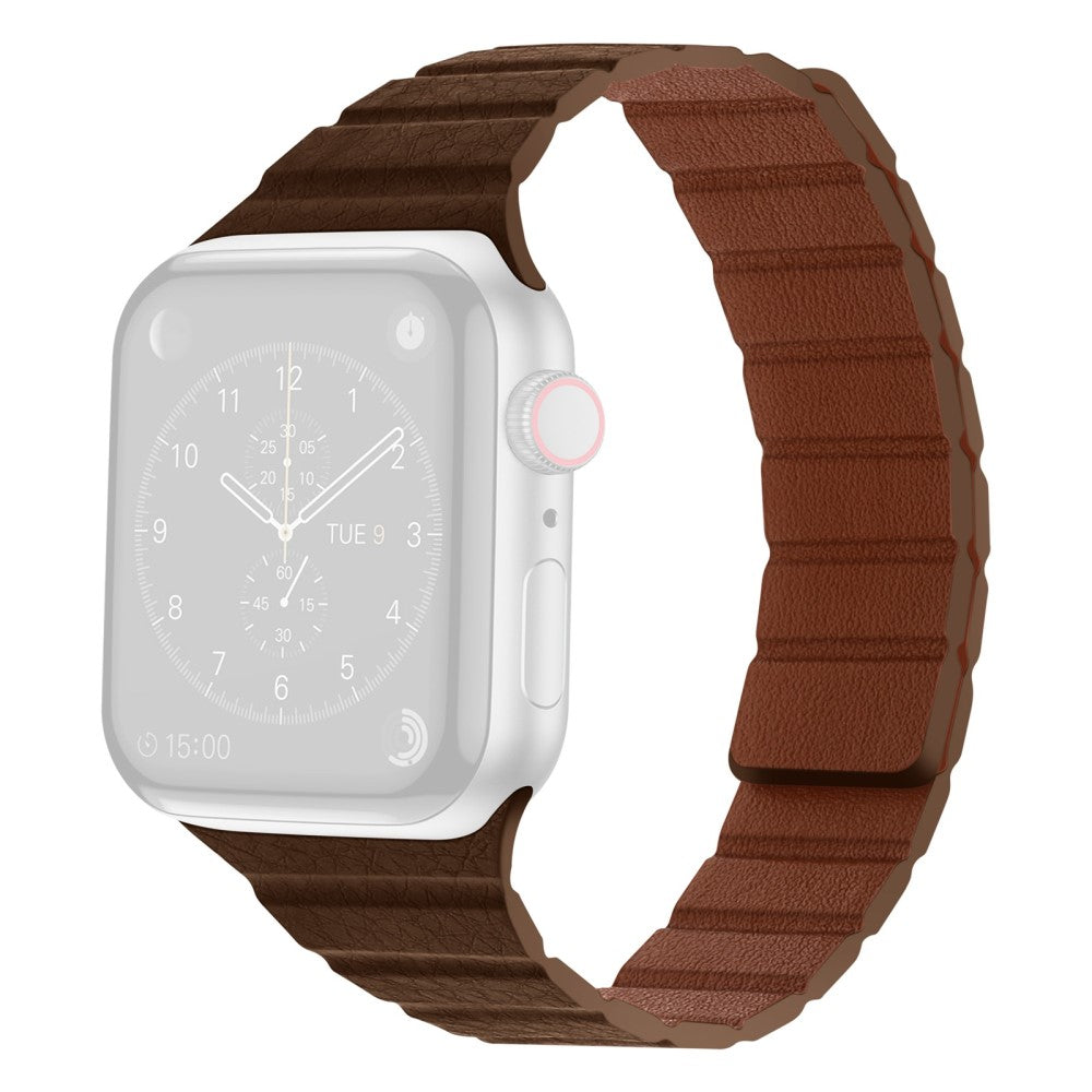 Meget godt Universal Apple Ægte læder Rem - Brun#serie_12