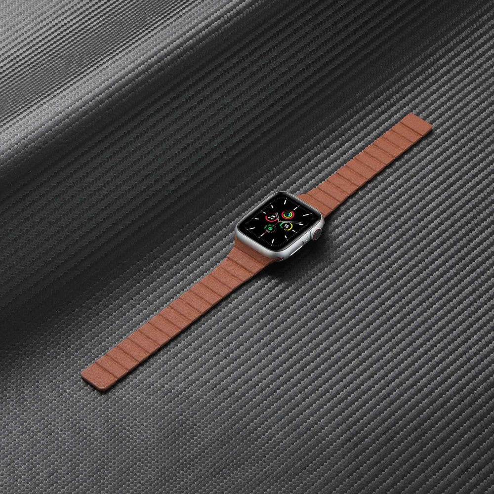 Pænt Universal Apple Ægte læder Urrem - Grøn#serie_3